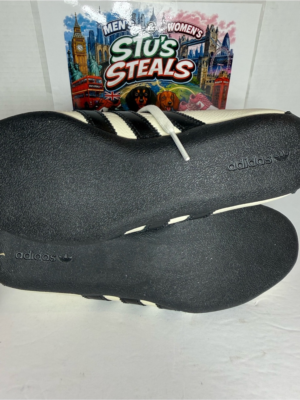 adidas Tokyo Women's White and Black Low-Profile Sneakers - Picture 6 of 6